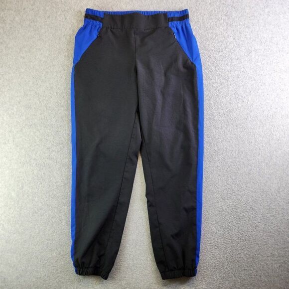 Fabletics Pants - Fabletics Joggers Womens M Black Blue Windsor Zip Pockets Wicking Stretch Ankle